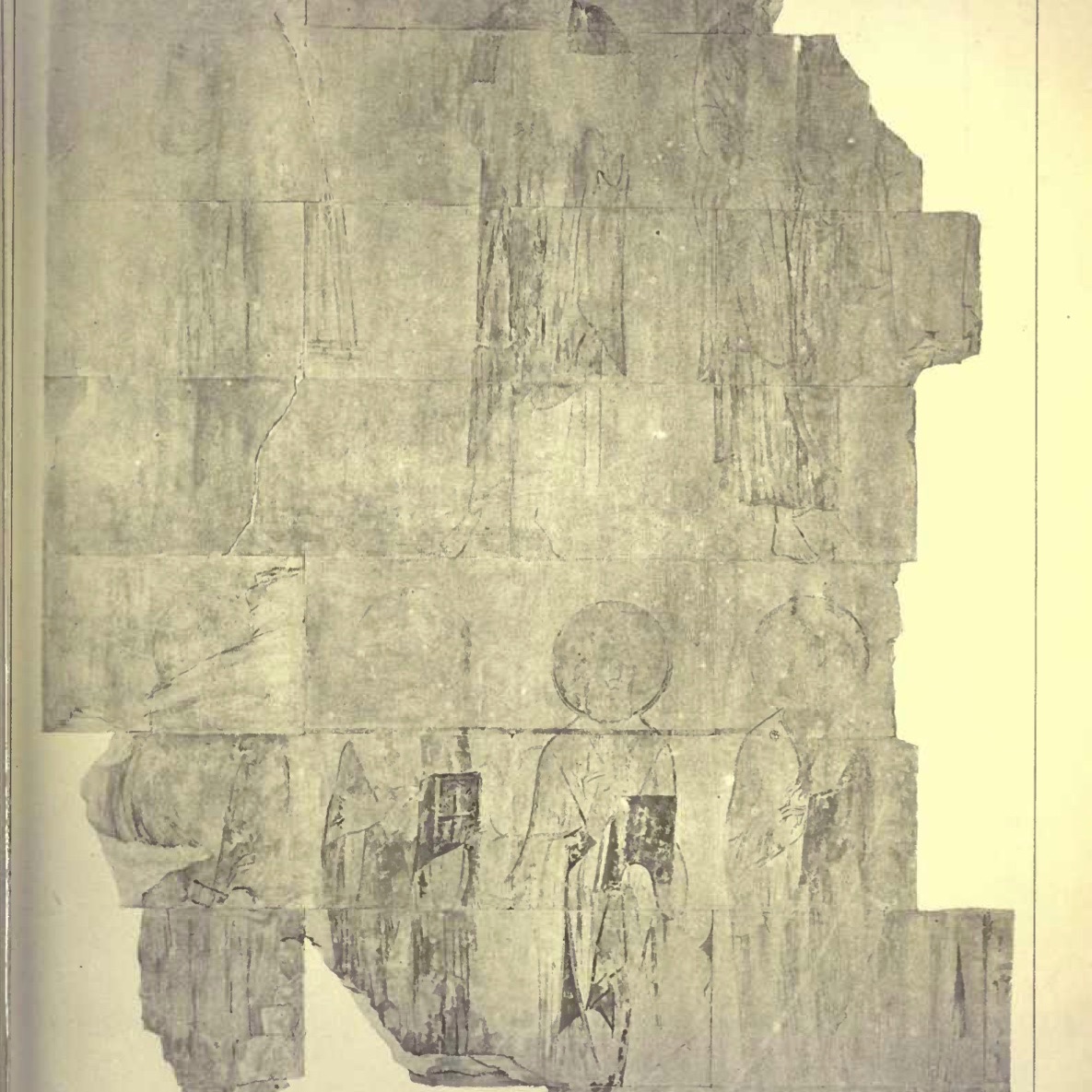 Акварелни изображения, поръчани от маркиз дьо Бьют, на останалите християнски икони по западните стени на Партенона. / Кредит: Гръцки репортер