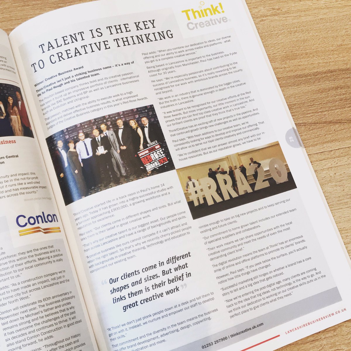 ThinkCreativeUK's tweet image. Special delivery 📮✉️ @LBVmagazine #creativelancashire #Creative #thinkcreativeuk #thinkcreative #design #awardwinners