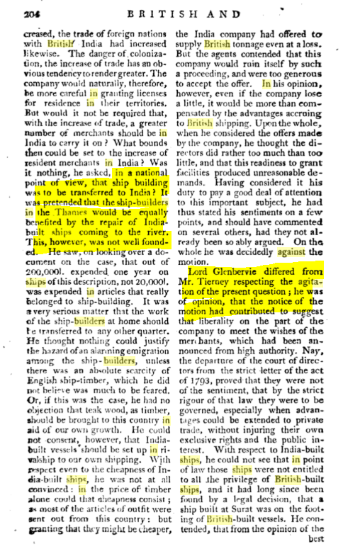 Despite western domination, Indian shipbuilders continued to produce Ships displacing 800 to 1000 tons superior to their British.Agitated British shipbuilders on the River Thames protested against the use of Indian-built ships. https://www.indiannavy.nic.in/content/early-history24/n