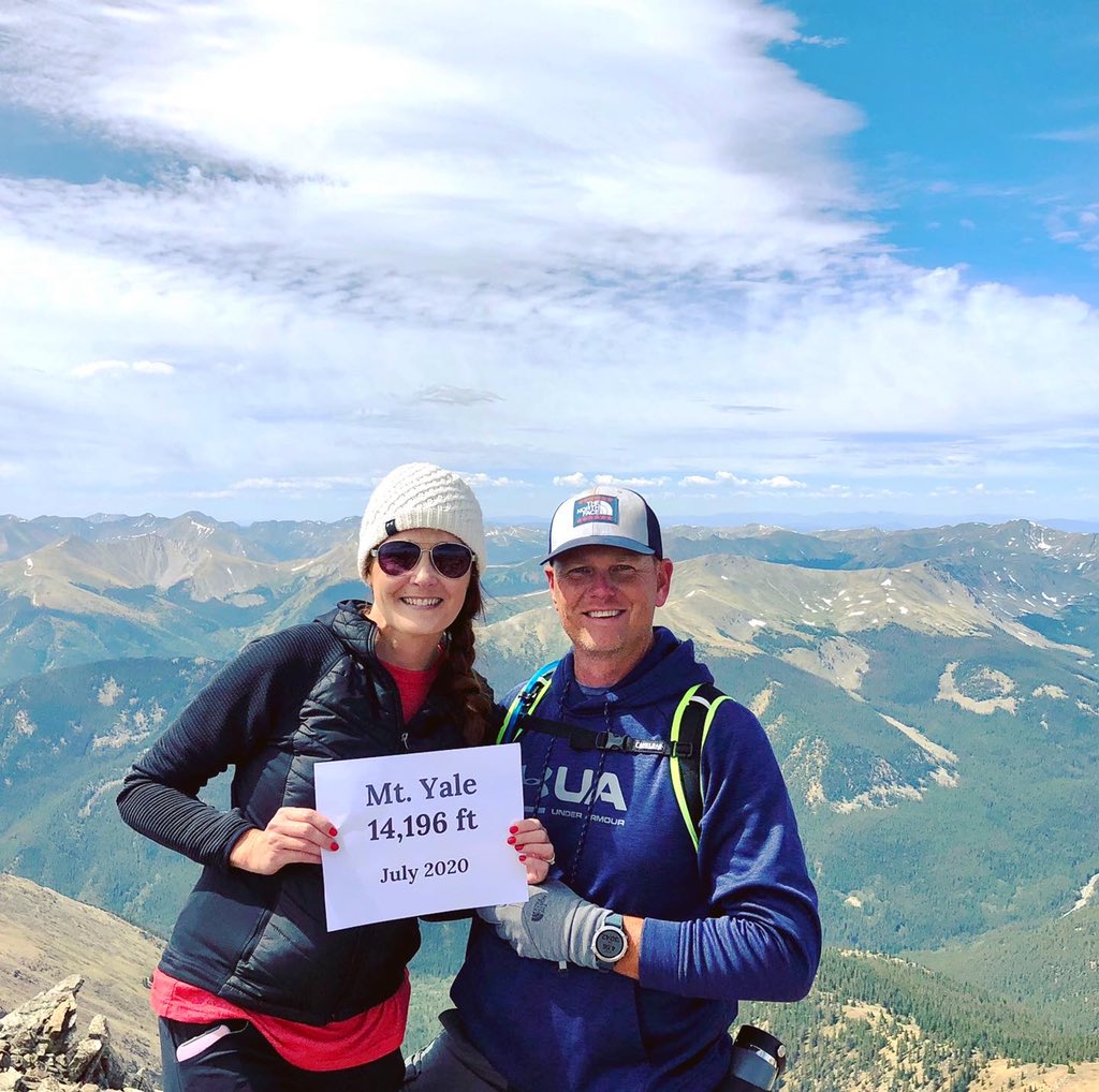 Beautiful day for a hike to the summit of Mt. Yale yesterday! 14,196 ft