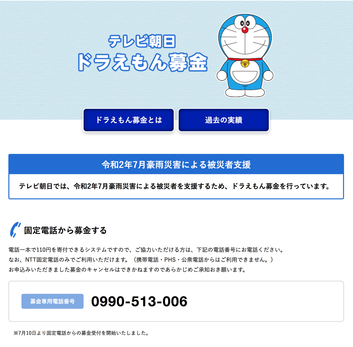 ドラえもん募金 ドラえもん募金