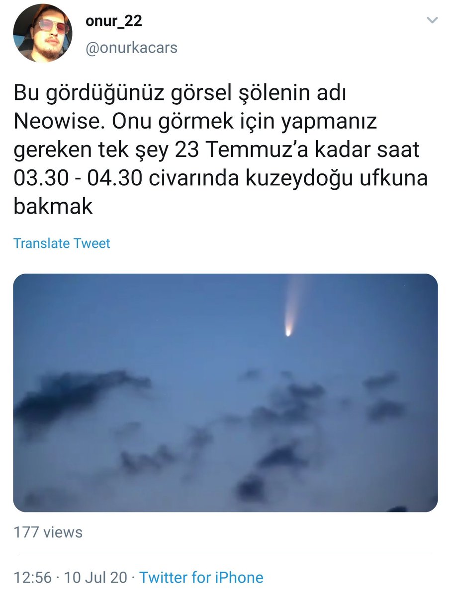 Neowise hakkında kısa bir flood