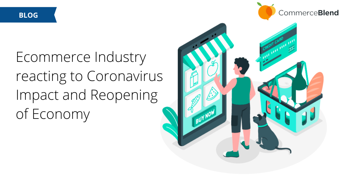 CommerceBlend's tweet photo. Ecommerce businesses have recorded an influx in online shopping, a drastic shift in consumer behavior and are all set to face the reopening of the economy.

Explore here: https://t.co/w5kwVxtnvY… https://t.co/TMckekwPfa