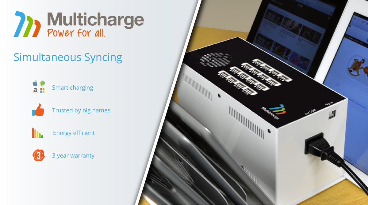 Multicharge's tweet photo. From iPads to GoPro cameras and more, the Multicharge 1600D will simultaneously charge up to 16 USB-chargeable devices in any combination, whether they are all the same device or all different.

Take a look at the 1600D plus other charging solutions here:
https://t.co/vAa187LC4F https://t.co/a6QBcobdDP
