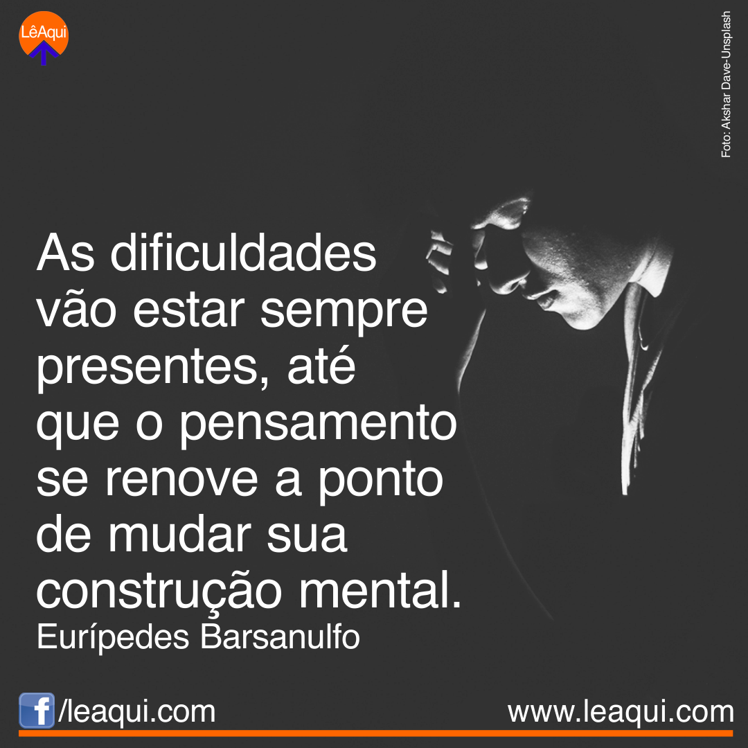 leaquioficial's tweet photo. As dificuldades vão estar sempre presentes, até que o pensamento se renove a ponto de mudar sua construção mental.
Eurípedes Barsanulfo
#leaqui #EurípedesBarsanulfo #pensamento #reformaintima
LêAqui: a mensagem certa na hora certa. https://t.co/dBP5LwvoTJ