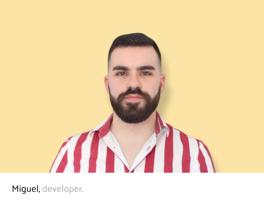deemazesoftware's tweet photo. We're finally introducing you Miguel, our new #developer. 🎉
He's been working with us since he participated in our #iOStraining. Besides development and video games, he also loves to be outdoors and travel. 

Oh, and he started playing soccer at 7 years old! Very cool, right? 🙌 https://t.co/ByjgDi0zZA