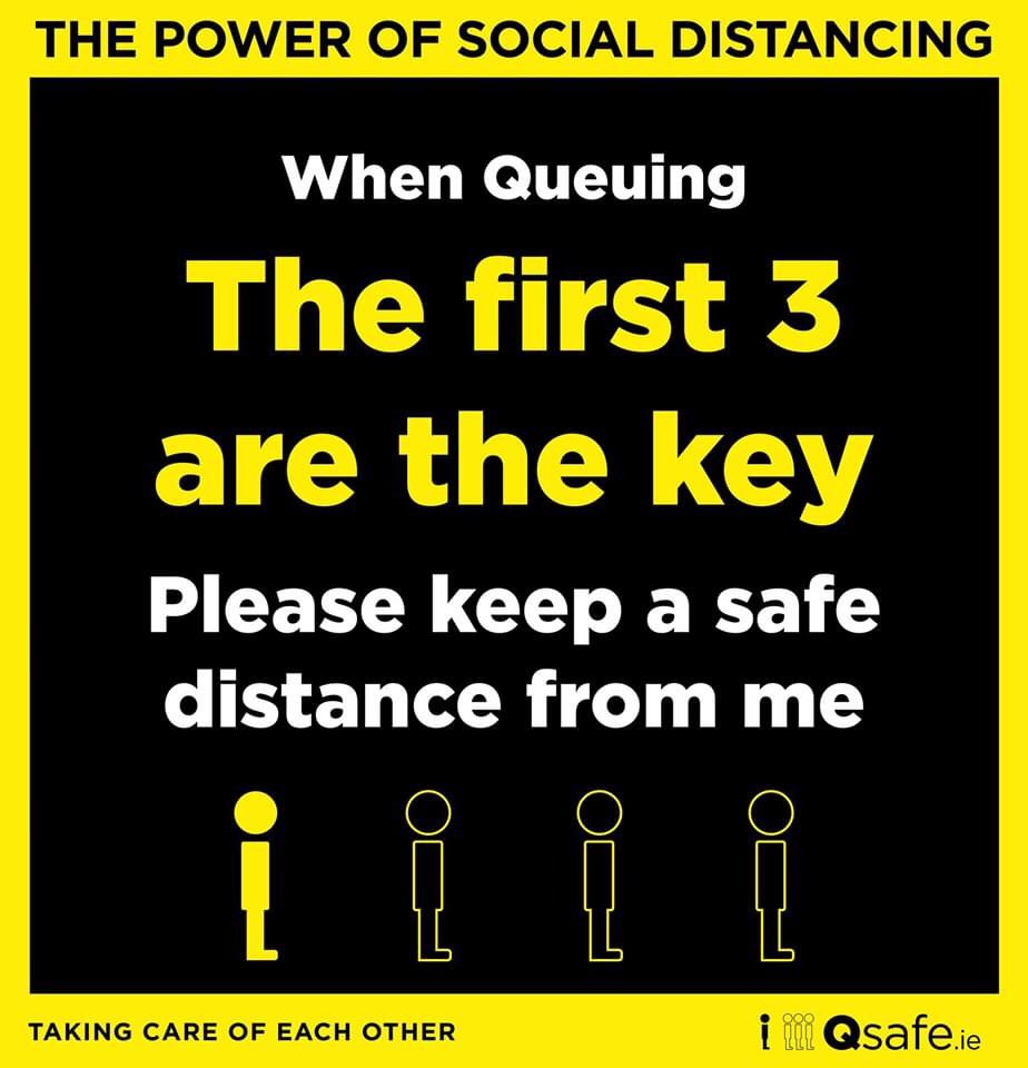 QsafeCovid19's tweet photo. As the country continues to re-open, it's important to remember that the first 3 are the key - #KeepSafeDistance #InThisTogether #COVID19 https://t.co/ojAnMSh5Ll