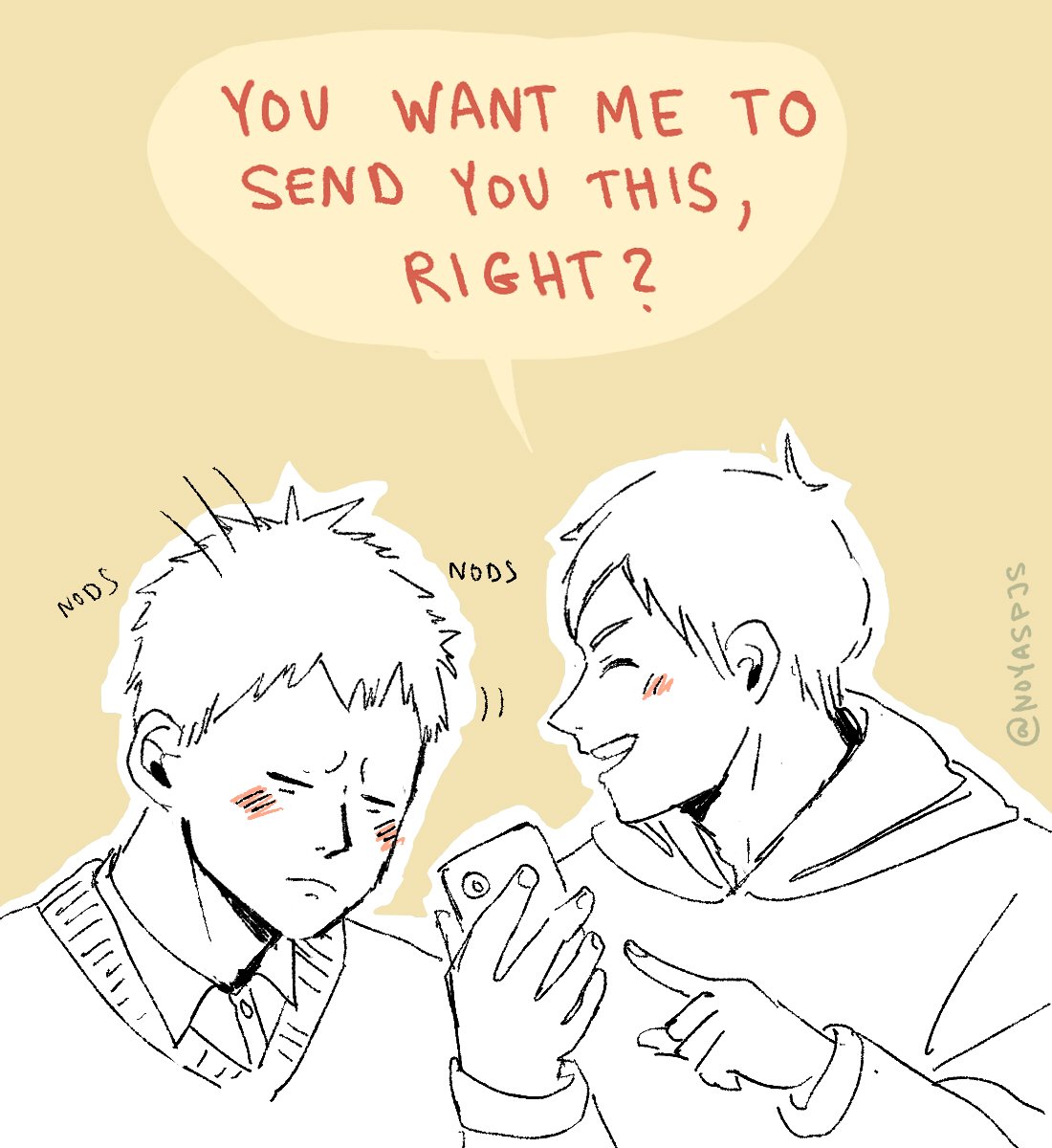 Aone:
Futakuchi: I'll send you a screenshot, aone, don't you worry
#haikyuu https://t.co/DbuVzN2ZnS 