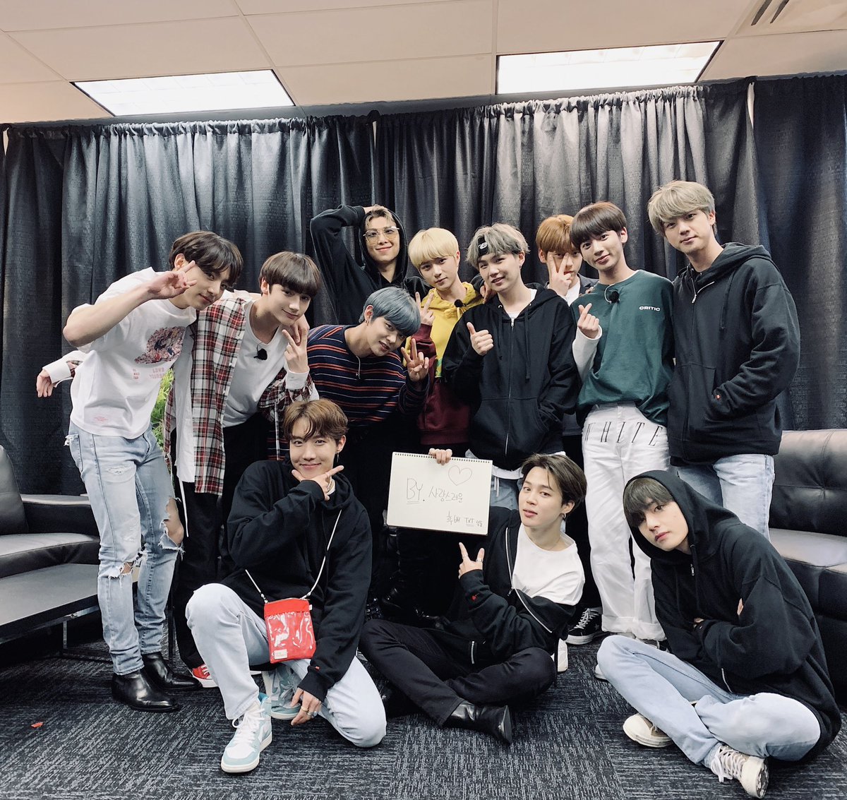 bts and txt interactions ; a thread