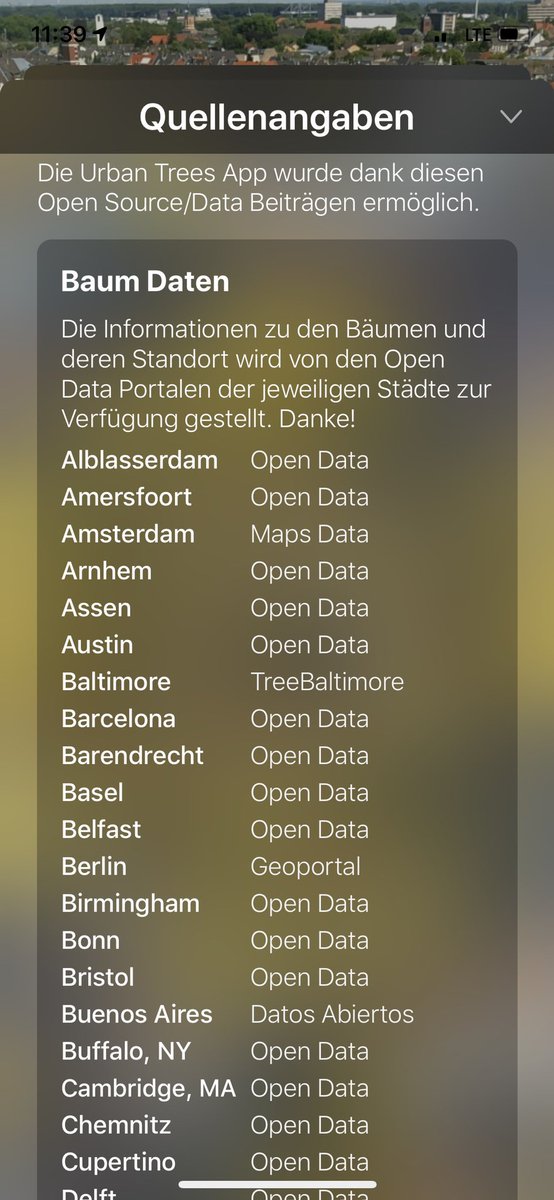 Hach, da kommt ein kleines Freudentränchen auf. Die #OpenData Mühe lohnt sich und es ist schön, was dann für alle einfach nachnutzbar ist. Danke an das Team im Amt 62 für die Bereitstellung und @urban_trees_app für die Umsetzung. 👍🏻❤️ #thepowerofopendata