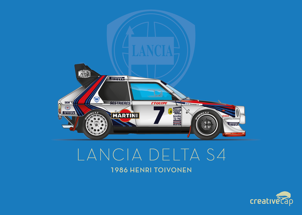 creativechrispy's tweet photo. Martini Monday… #lancia #delta #lanciadelta #s4 #lanciarally #italiancar #rallylegend #lanciaclassic #lanciarallye #martini #martiniracing #wrc #rallying #classicrallycar #historicrallycars #legendary #rallylegend #motorsport #graphicdesign #illustration #creativecap https://t.co/GmWtQDlV5F
