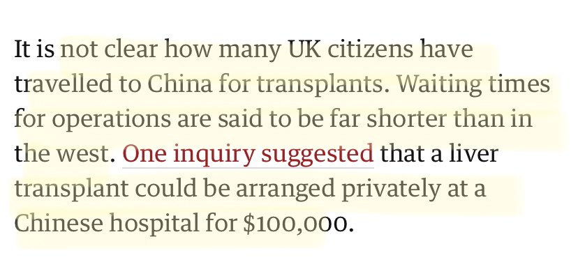 Due to all of the above, the Guardian writes about calls to ban travel to China for organ transplants  https://www.theguardian.com/law/2019/apr/01/uk-patients-china-organ-tourism-ban