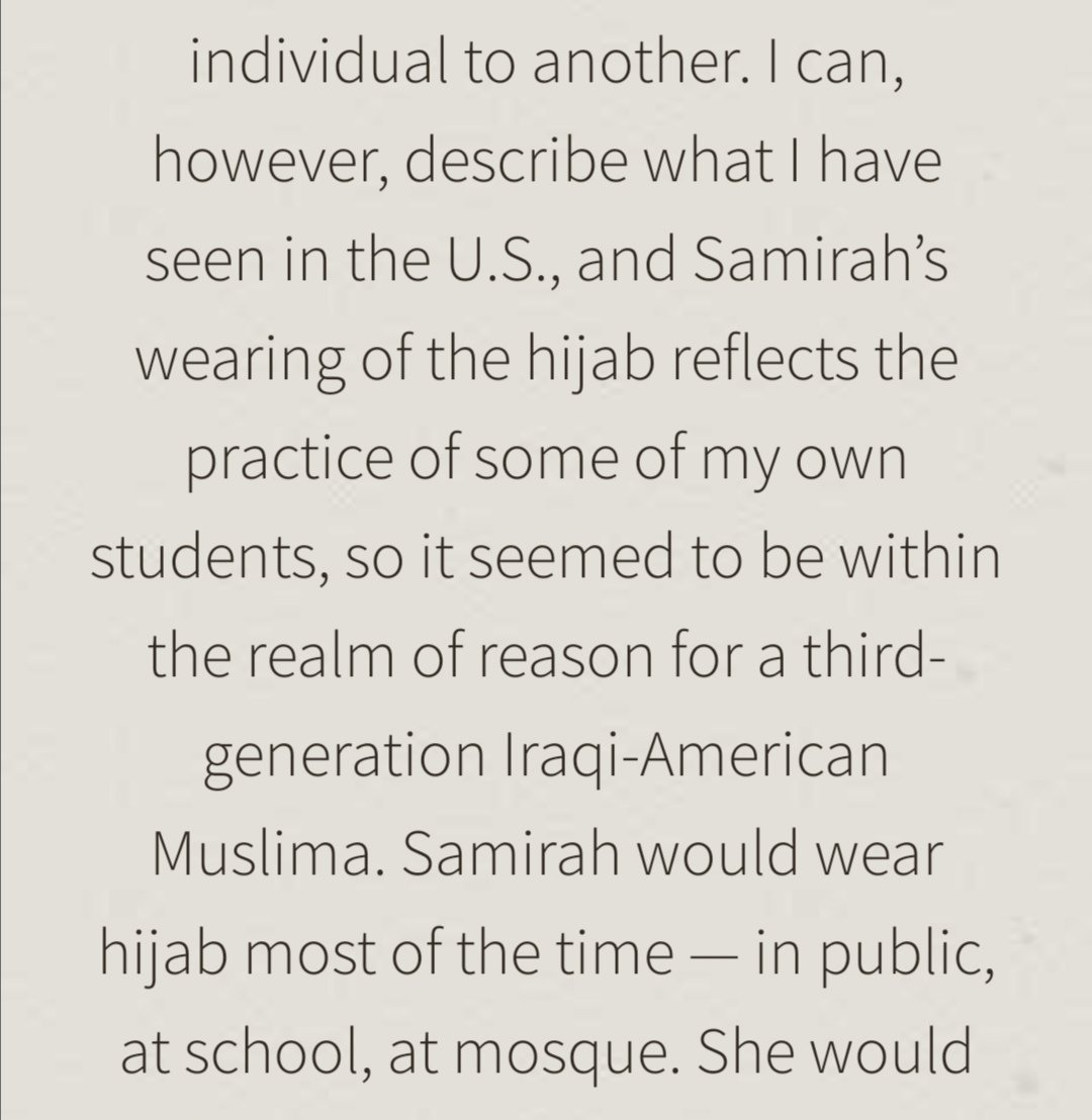 regarding to the scene where samirah took off her hijab in front of magnus, well, personally it disturbed me, bc my family would never allow that to happenbut the hijab rules r tricky, and different from every family, based on what i have encountered, so it's a 50/50 for me