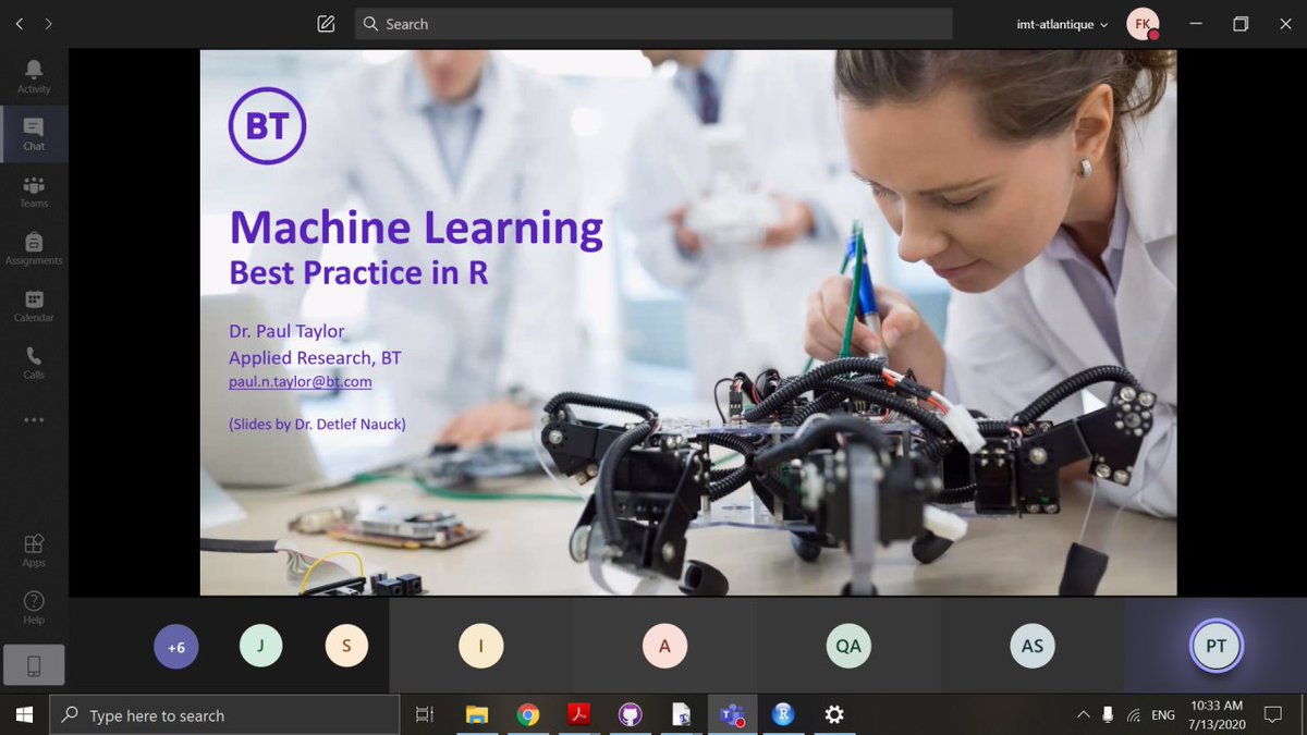 lowcomote's tweet image. The second week of the third network event started with training on Machine Learning
Many thanks to @bt_uk for the organization and @paulntaylor for the presentation
#Lowcomote #Low_code #LCDP #MachineLearning
#BT #BritishTelecom
#MSCA #EuropeanCommission