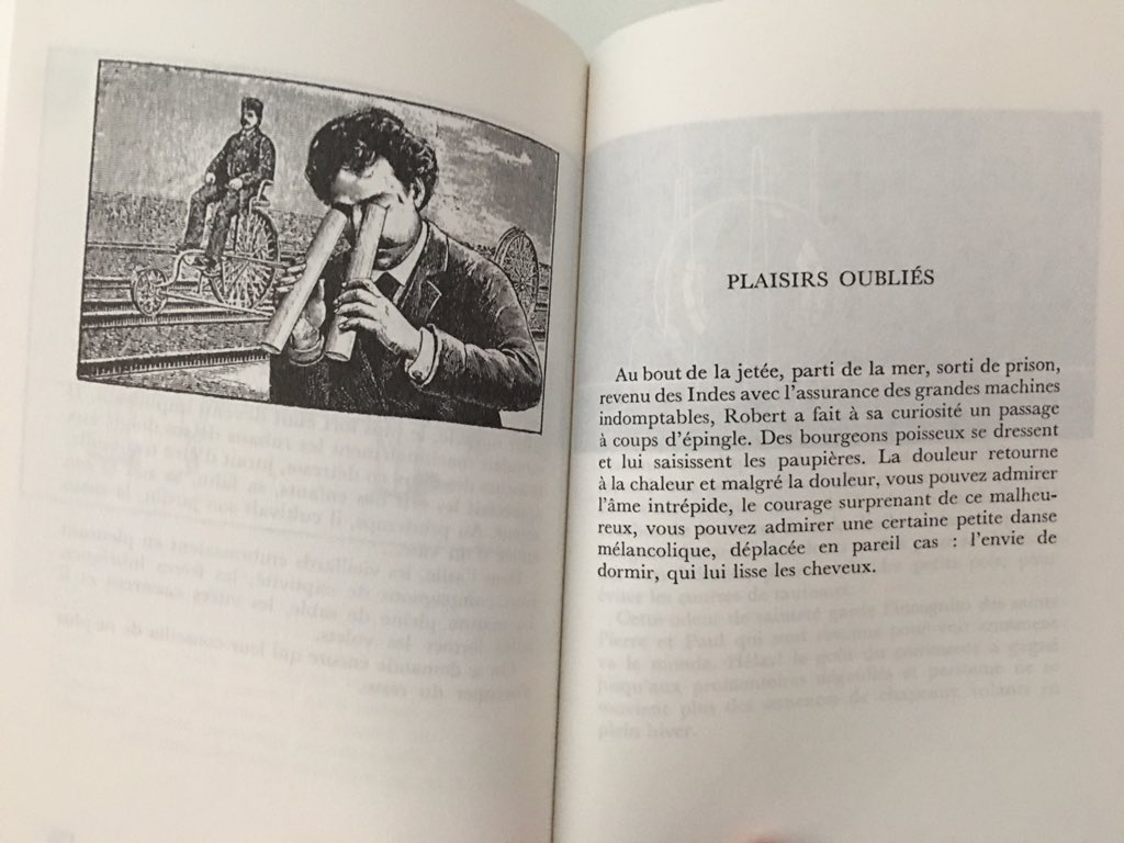 Another collaboration, this time between Paul Eluard and Max Ernst. I don’t think there’s an English edition yet. We need a daring indie publisher to set that right!