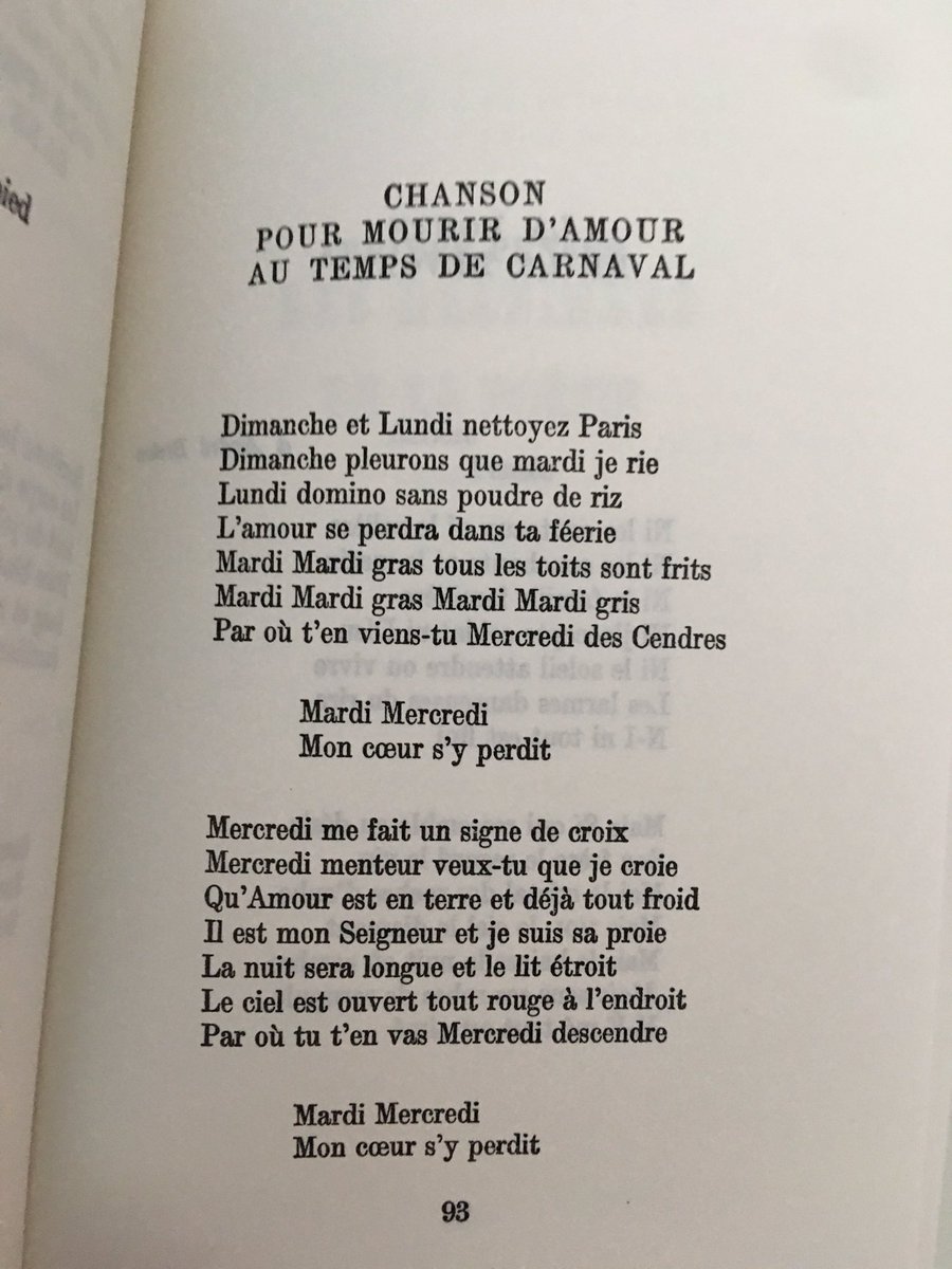 I’ve never been a fan of Louis Aragon’s meretricious, ponderous prose. His poetry is another matter.