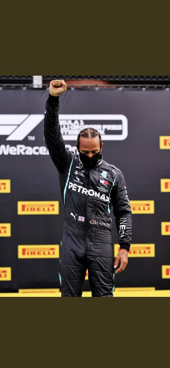 Beyond depresssing watching our sportsmen using the divisive, highly offensive, racist Black Power Fist now used by BLM & taken from the violent Black Panther movement. Abhorrent from Lewis Hamilton, I cant even look at him, let alone watch him race 😱🤮