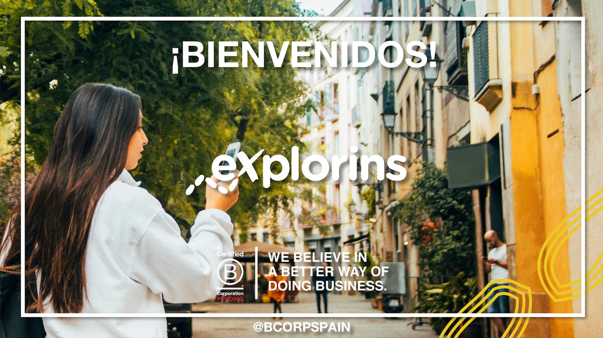 BCorpSpain's tweet photo. ¡Damos la bienvenida a @eXplorins como #BCorpPending a la comunidad @BCorporation! 🎉
➡️Explorins es una app que ofrece recorridos temáticos para descubrir la ciudad a través de historias, lugares y su gente, con tu móvil y cuando quieras. 🌎🌿 https://t.co/HiaxmFCSiq