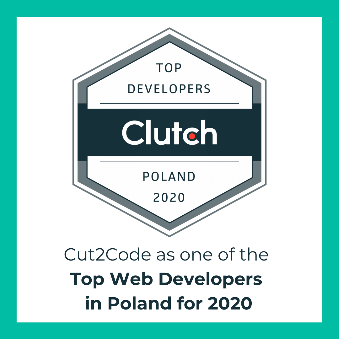 cut2code's tweet image. Cut2Code's on a hot streak! 
In the latest report, @clutch_co has listed Cut2Code as one of the Top #WebDevelopers in Poland for 2020. We are honored to be among leaders for the second time in a row! ⭐
Full report 👉 clutch.co/press-releases…