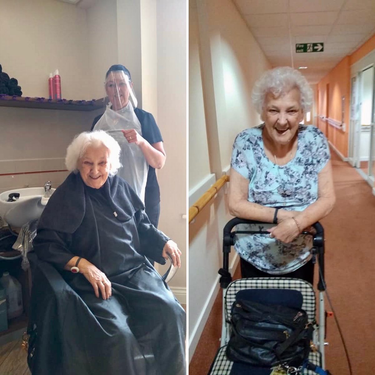 It’s one week since #hairdressers were allowed to open and our residents are thrilled with their new ‘do’s! Brenda is our oldest resident at Goldfield Court and was feeling fed up with lockdown, but getting a fresh perm has really boosted her spirits! #MondayMotivation