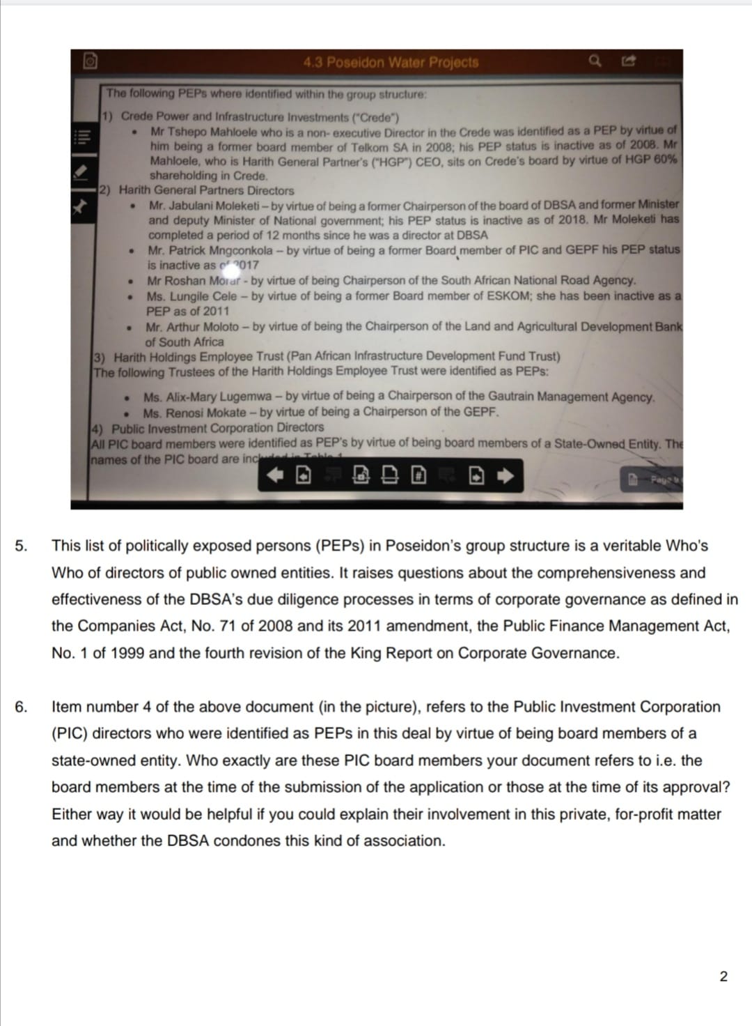 Bantu Holomisa On Twitter It S Panicstations At The Dbsa The Comrades Are Caught With Their Pants Down As Ceo Patrick Dlamini Inadvertently Confirms That My Info On Poseidon And Crede Power And The