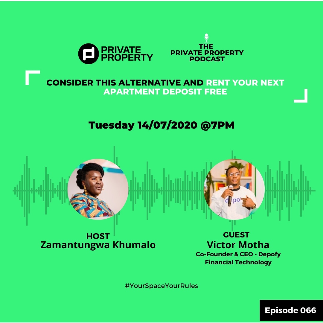 Depofy_SA's tweet photo. Tune in tomorrow as our CEO chats about how, where and why you should not charge your tenants deposit when they rent.

We'll cover what's in it for you, what the advantages of deposit free renting are and so much more. 

https://t.co/4Hld6466lf https://t.co/KYFAJ5D4IP