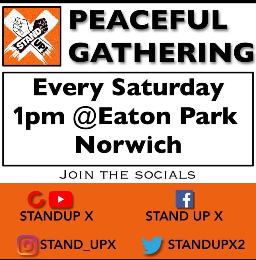 Nachosalazarx's tweet photo. SAVE THE DATE THIS SATURDAY WE ARE PROTESTING IN ANGEL ISLINGTON &amp; NORWICH 👏 it’s really important that you can come and support us as time is running out and we can’t protest without YOU. So let’s make this weekend a huge turnout.  
#protest #awake #norwich #london https://t.co/SCFeVEAg28