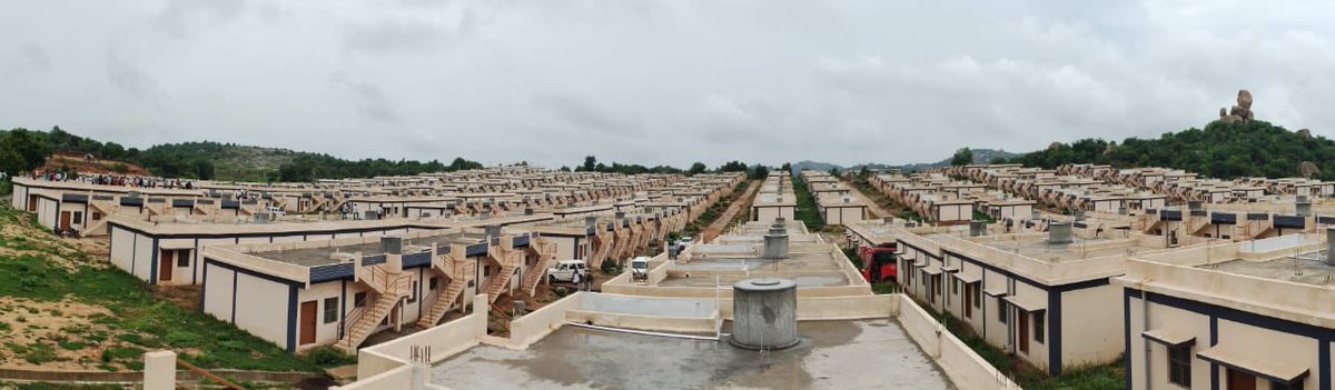 VSrinivasGoud's tweet photo. Take a photo tour of KTR Nagar, Which was inaugurated by Hon’ble MA &amp; UD Minister Sri @KTRTRS Garu today in Veerannapet of Mahabubnagar. https://t.co/eBCNV8KmtO