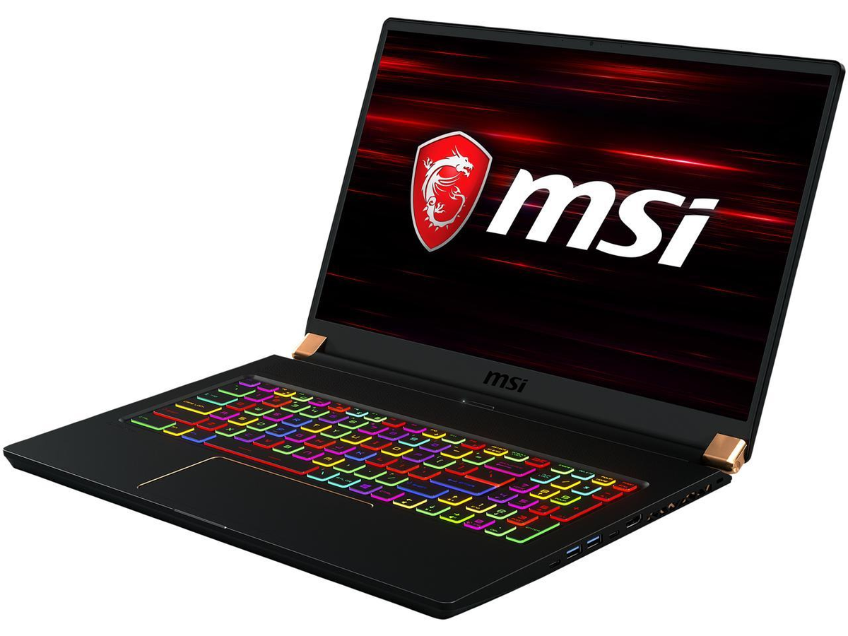 IGNDeals's tweet photo. Newegg's FantasTech sale has this MSI GS75 Stealth-1074 17.3" Gaming Laptop with Intel Core i7-9750H, GeForce RTX 2080 Max-Q GPU, 32 GB(!!!) RAM and 1 TB SSD for $2299 right now, PLUS there's a $200 rebate for even more savings https://t.co/46W13u3hzG https://t.co/RzrVfWgiuG