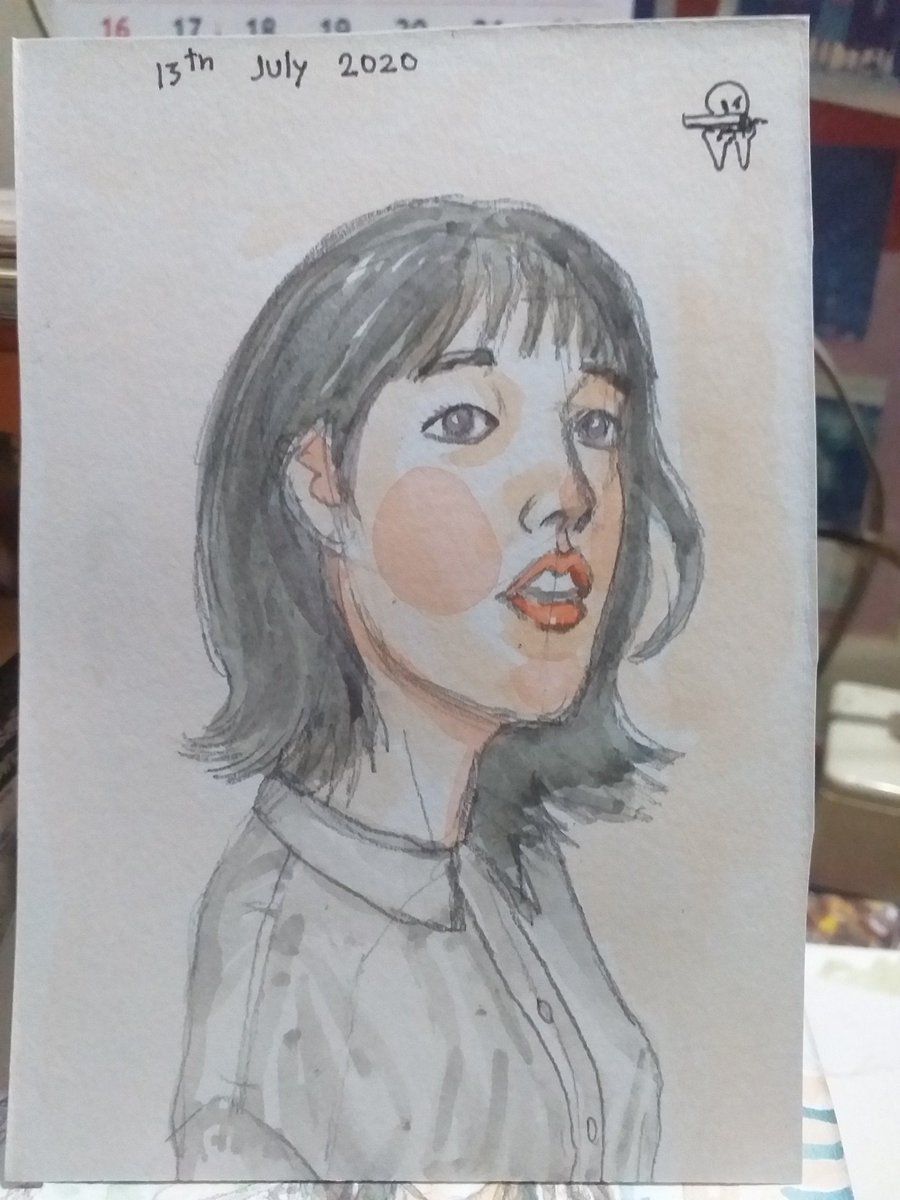 rodjanapohng's tweet photo. วาดแฟนอาร์ท น้อง "Pikaploy" ploypailin นางเอกเรื่อง"สุขสันต์วันโสด"(ยังไม่ได้ดูเลย) #ploypailin #Rodjanapohngpaint #วาดรูป #watercolor #สีน้ำ https://t.co/AoYh5FjoMP