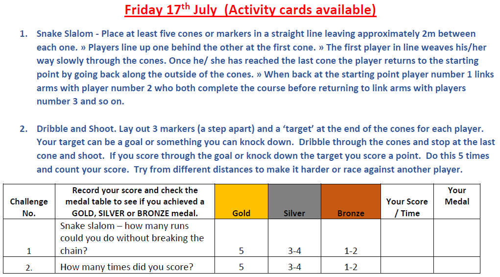 ActiveSchoolsED's tweet photo. Week 3 of our Active Schools virtual summer camp! Today it’s 'Snake Slalom' and 'Dribble & Shoot'. Activity cards are available at https://t.co/AAgMa6uh6Q Have fun and share your attempts with us using #ActiveVideos #ActiveSchools @sportscotland @Edinburgh_CC https://t.co/l6TzYoB6oz