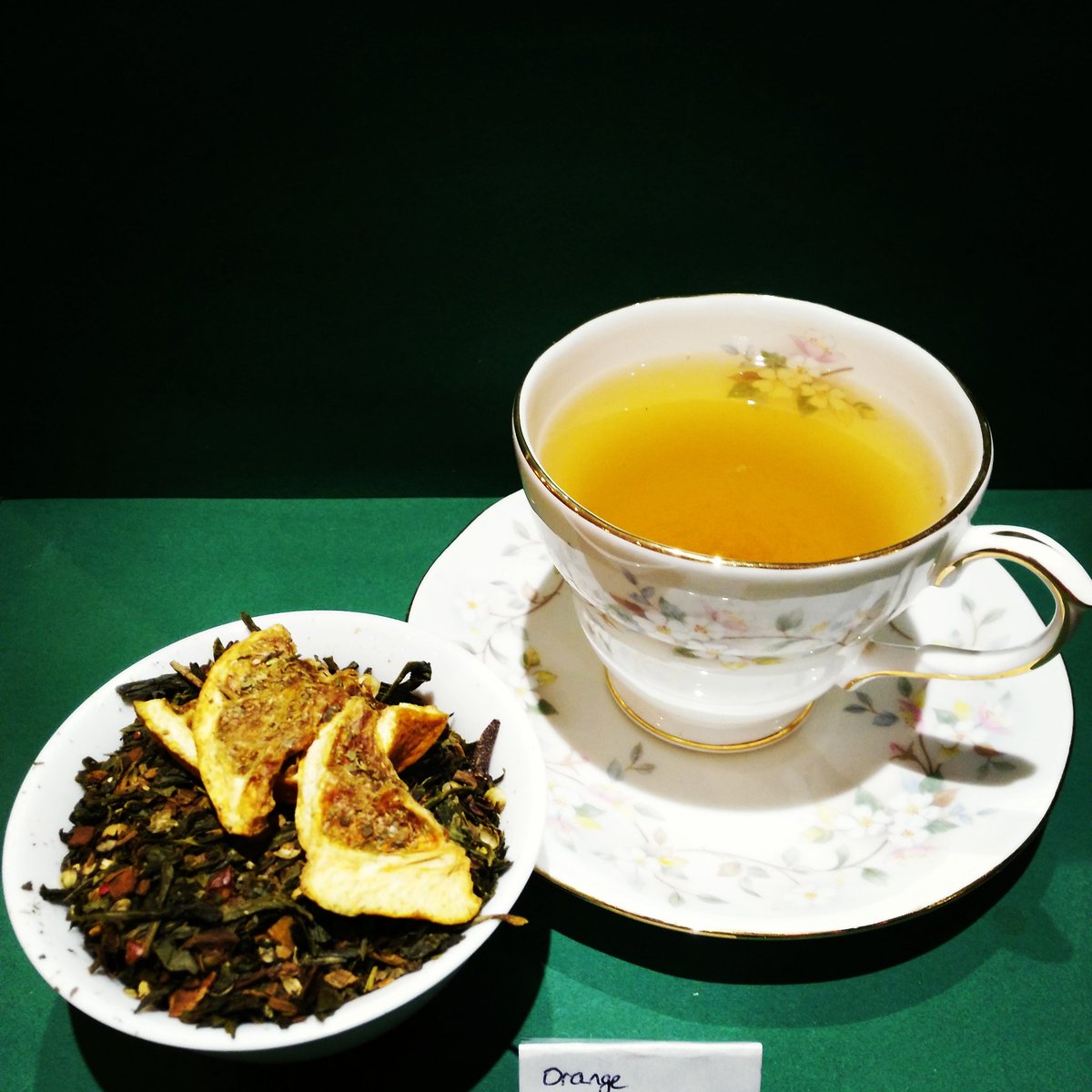 Orange Green Tea available from Cahill's
#greentea