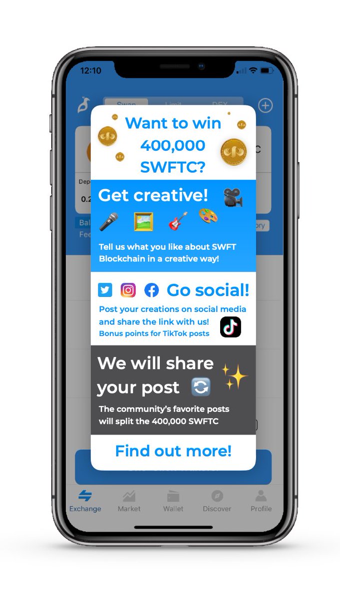 SwftCoin's tweet photo. 🎸🎨 🎥  Get creative, go social! 📲 🌐

💰 Join our campaign for a chance to win 400,000 SWFTC! 💰

Tell us why you like #SWFTBlockchain in the most creative way you can think of! https://t.co/wjgdjzzJsD