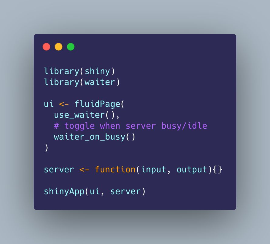 jdatap's tweet image. Pushed a small update to {waiter}
🖥️ Try the super simple `waiter_on_busy`
🧐 Simplified some functions
🌪️ You can now preview spinners!
🔗 waiter.john-coene.com