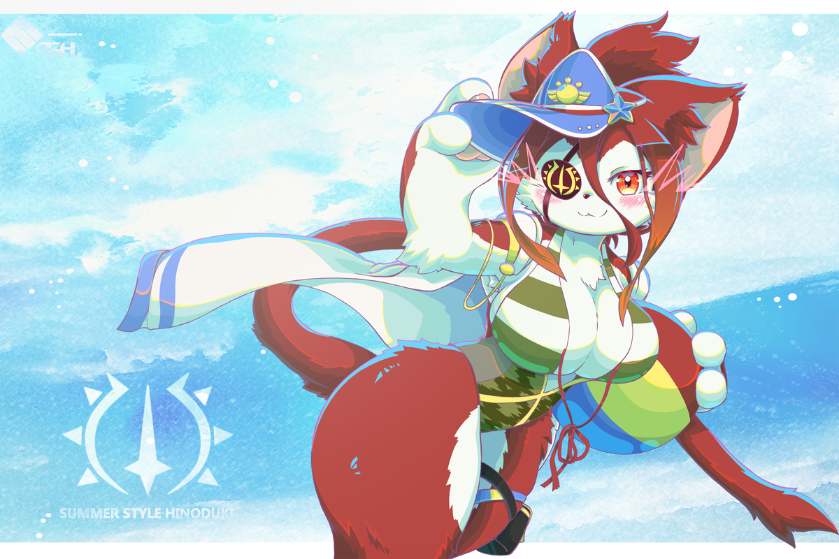 「世は空前の水着ケモ祭の時代!!!✨??✨ 」|MASHのイラスト