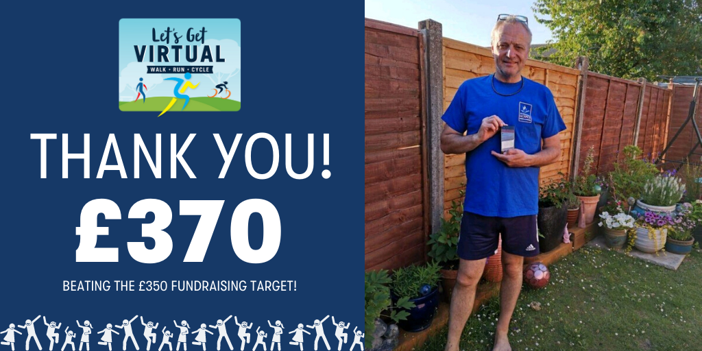 NewburyBS's tweet photo. We'd just like to say a massive THANK YOU to everyone who donated to Ken’s #LetsGetVirtual 200K challenge! 

We’re thrilled to say Ken exceeded his fundraising total, raising £370 for @smhbasingstoke 

Congratulations once again Ken! #fundraising #charity https://t.co/w1HMji1vwY