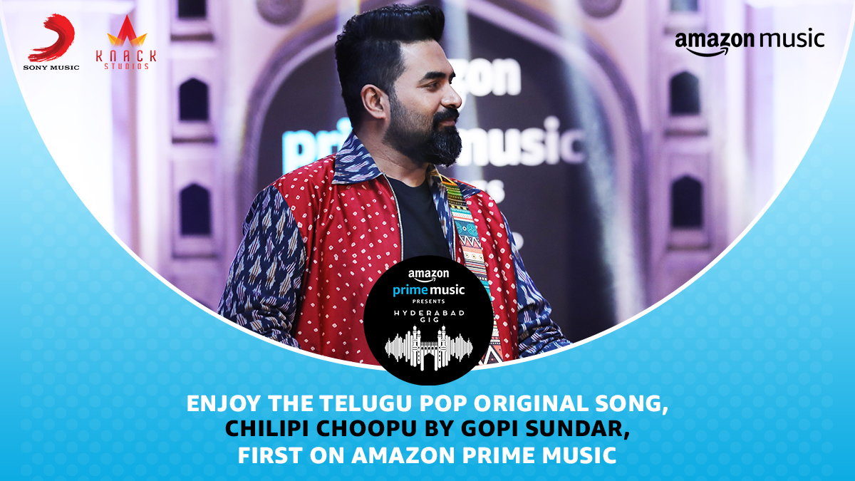 Amazon Music India (@amazonmusicin) on Twitter photo Telugu Pop at it's best🎸
Enjoy <a href="/GopiSundarOffl/">Gopi Sundar</a>'s melodious song, #ChilipiChoopu from #AmazonMusicHyderabadGig
Stream here 👇
📹 bit.ly/ChilipiChoopu
🎧 #FirstOn <a href="/AmazonMusicIN/">Amazon Music India</a> bit.ly/ChilipiChoopuB… Telugu Pop at it's best🎸
Enjoy <a href="/GopiSundarOffl/">Gopi Sundar</a>'s melodious song, #ChilipiChoopu from #AmazonMusicHyderabadGig
Stream here 👇
📹 bit.ly/ChilipiChoopu
🎧 #FirstOn <a href="/AmazonMusicIN/">Amazon Music India</a> bit.ly/ChilipiChoopuB…