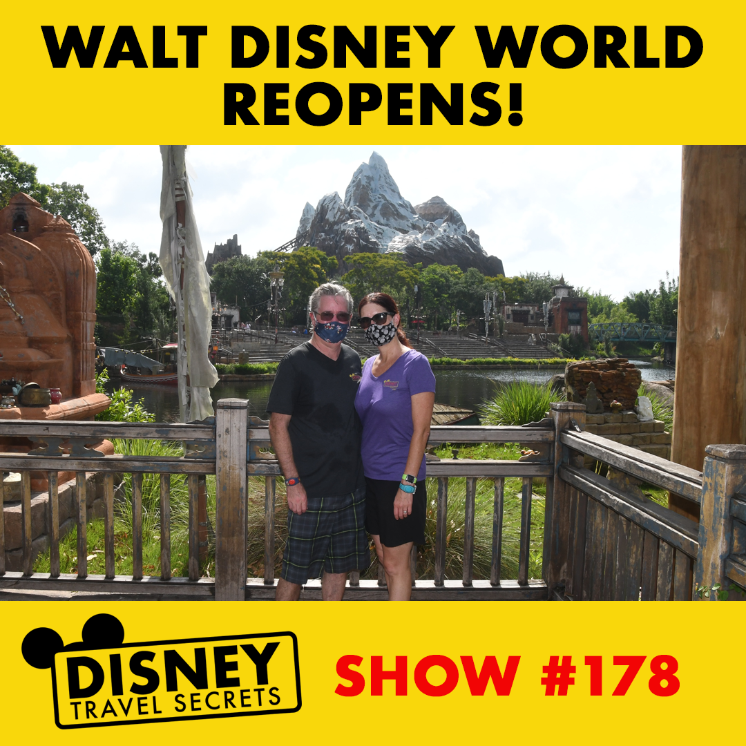Welcome home! Walt Disney World has reopened and we were there to share the magic with you. On this show, we share our experience visiting Animal Kingdom and Magic Kingdom on the reopening weekend. Enjoy and stay safe! #distwitter #keepyourmaskon