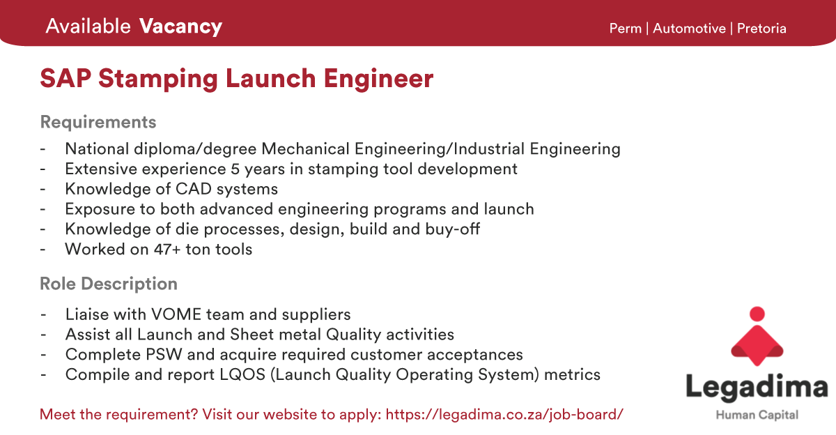 LegadimaHC's tweet photo. Do you meet the requirements? Apply here: https://t.co/la7FB82x9E

#JobSeekersSA #JobAdviceSA #jobseekers #Followforjobs #Jobs #unemployment #jobseekerwednesday https://t.co/4T10BhOZ1p