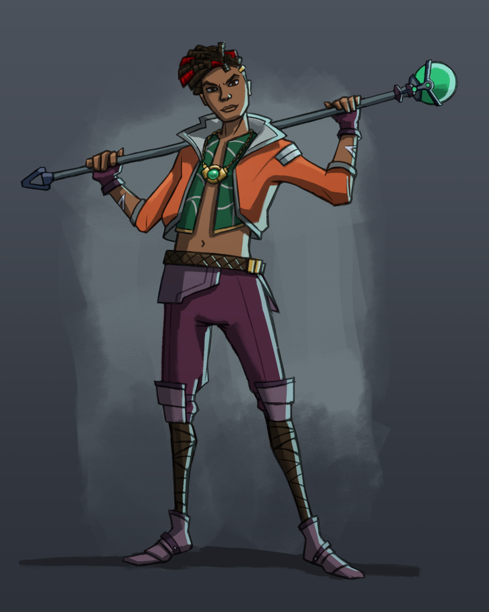 Scarfront's tweet photo. Sure, why not throw my hat into the ring.

#NobodyArtistClub feels a little self-deprecating
#IAMSomebodyArtistClub sounds better
#under10kgang is technically true
#characterdesign is what I like to do https://t.co/nmYWz6pDJJ