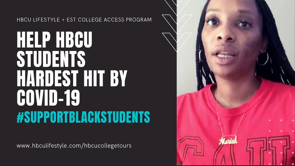 HBCU_Lifestyle's tweet photo. HBCU Lifestyle Fam #SupportBlackStudents who have been impacted by COVID-19.π§π½βππ¨πΎβπ Educational Students Tours (EST) has a mission of increasing access for HBCU students Watch video here: π₯ https://t.co/ygPQE6Gh4o and support here: https://t.co/kqGRtmgKYp #hbculifestyle #HBCUlove https://t.co/4NHgqCUKnr