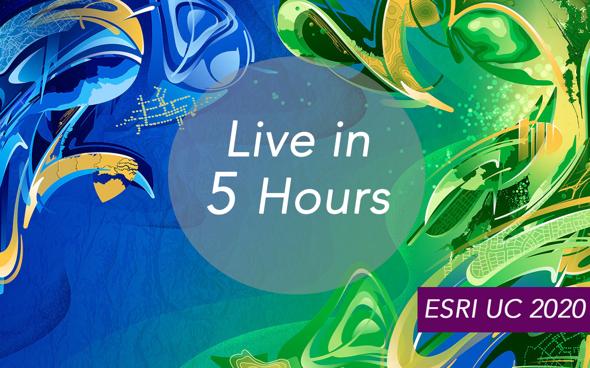 EsriSouthAfrica's tweet photo. 5 Hours to go until the #ESRIUC opening Plenary Session is live! Don't miss out, for last minute registrations visit 
👉 https://t.co/SPhQZbY5YS 👈

#Live #VirtualConference #Plenary #Esri #EsriSouthAfrica #UserConference #Conference #Virtual https://t.co/Yddu7fXkDz