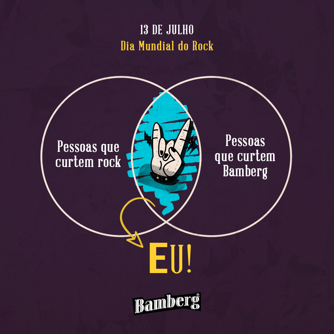 🤘Tem combinação melhor que #breja e #rock? No ec-xis-te! Pra comemorar o #DiaMundialDoRock em grande estilo, pega o seu #growler com a #Bamberg da sua banda preferida pra brindar ao som dos caras! Aproveita pra matar a saudade da liberdade que dá de estar num show!