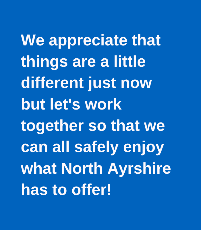 North_Ayrshire's tweet photo. From Wednesday 15 July our tourism and hospitality sectors will be reopening! To ensure you have a safe and enjoyable visit, please follow these simple requests 👇 https://t.co/VQLFADIDon