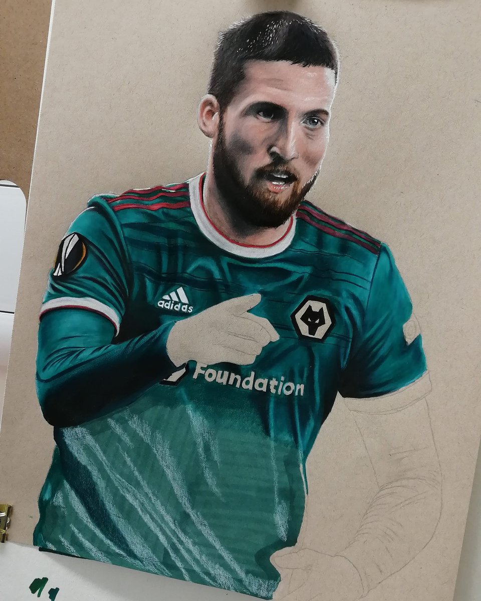 walls_nik's tweet photo. @mattdoherty20 progress 😁

#wolves #wolverhampton #wanderers #wolverhamptonwanderers #mattdoherty #handdrawn #art https://t.co/sjCqhKRDjY