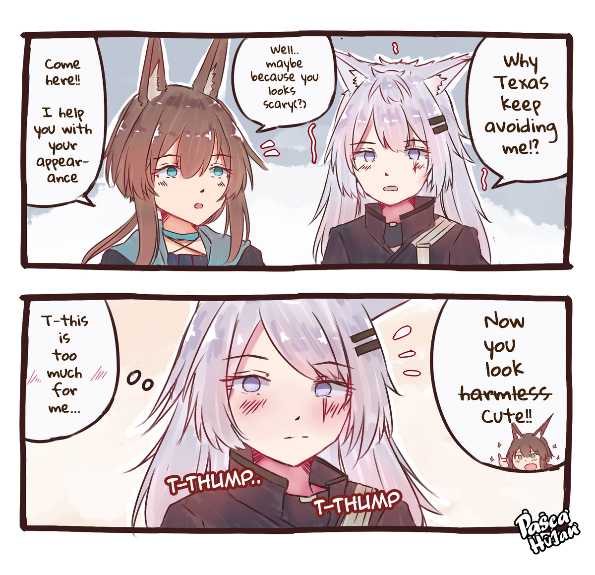 Harmless Lapp.
(Seriously though..
Lapp ain't that tough if she got neater hair haha)
#明日方舟 #アークナイツ #명일방주 #Arknights