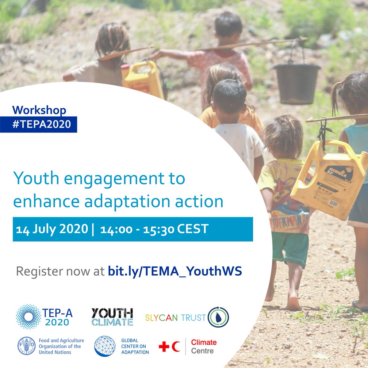 AmponsemJoshua's tweet photo. Ahead of #WorldYouthSkillsDay, I will moderate @UNFCCC #TEPA2020 workshop on youth engagement to enhance adaptation action. The interactive workshop will explore how to bridge the gap btn young people &amp; policy-makers in adaptation efforts. Register here: https://t.co/dRDurSawfn https://t.co/JVSEAh4Cn1