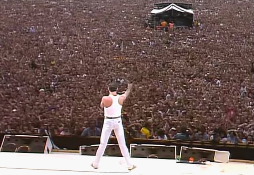 So you remember Live Aid? The era-defining benefits concert was staged on 13th July 1985 simultaneously in London and Philadelphia and to a worldwide TV and radio audience. The London concert was featured in the climax of the recent Bohemian Rhapsody movie. /2