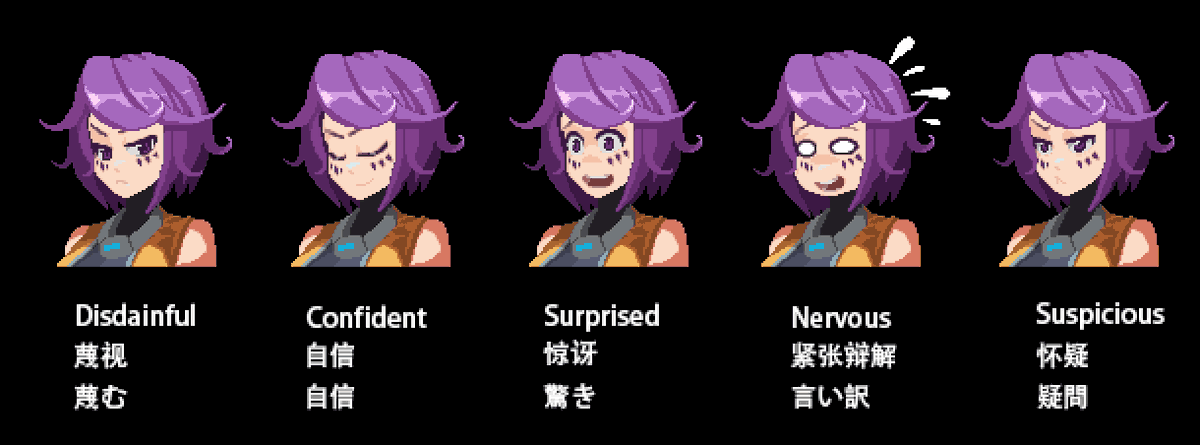 AnnoMuta's tweet photo. The thousand faces of the Sublime Hacker Ayane!

千の顔を持つ天才ハッカーAyane!

#gamedev #cyberpunk #anime #hackerbabe https://t.co/GZbhJsMygk