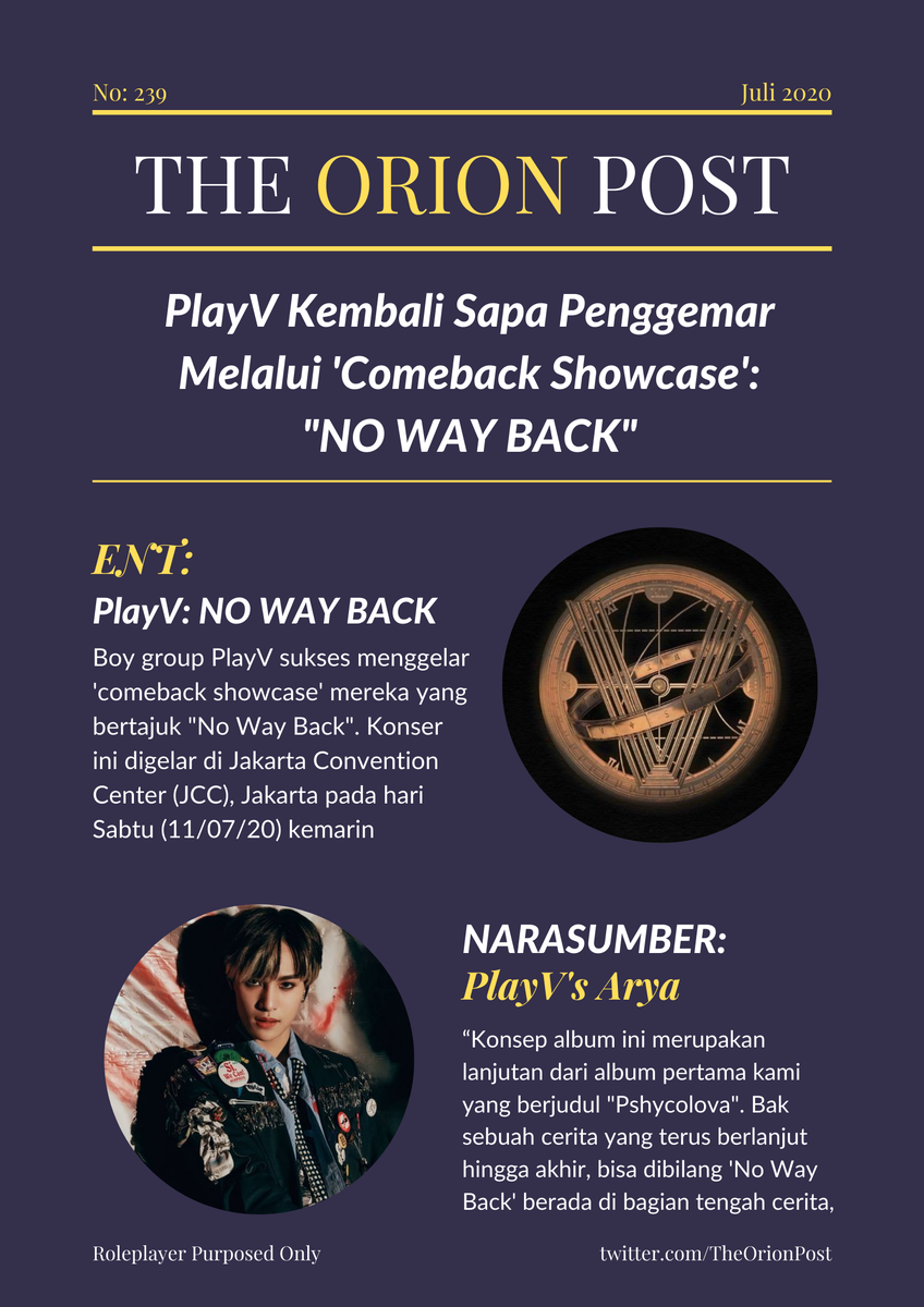 TheOrionPost's tweet image. ⠀⠀⠀

[𝗘𝗡𝗧] 𝐏𝐥𝐚𝐲𝐕 𝐊𝐞𝐦𝐛𝐚𝐥𝐢 𝐒𝐚𝐩𝐚 𝐏𝐞𝐧𝐠𝐠𝐞𝐦𝐚𝐫 𝐌𝐞𝐥𝐚𝐥𝐮𝐢 '𝐂𝐨𝐦𝐞𝐛𝐚𝐜𝐤 𝐒𝐡𝐨𝐰𝐜𝐚𝐬𝐞': "𝐍𝐎 𝐖𝐀𝐘 𝐁𝐀𝐂𝐊"
⠀